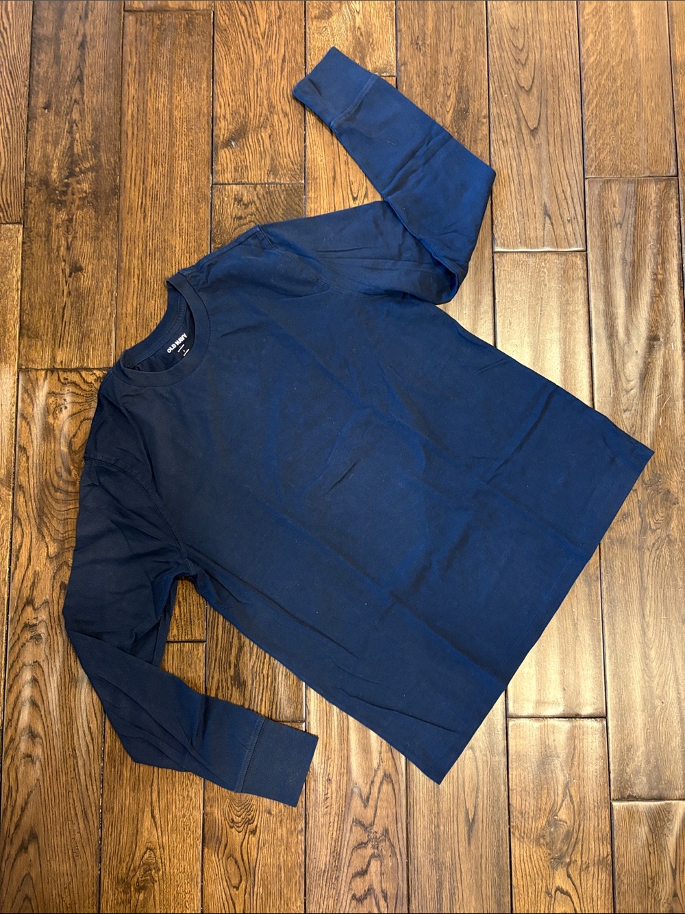 Old Navy Men's Navy Long Sleeve Crewneck Shirt